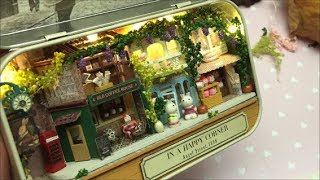 Tiny world inside a tin box- CuteRoom- assembly- DIY- Dollhouse miniature