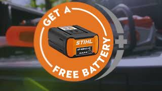 FREE Stihl AP 500 S battery promo!