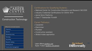 Construction Technology - Program Overview