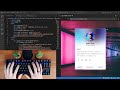 ASMR Programming - Coding Profile Card UI - No Talking