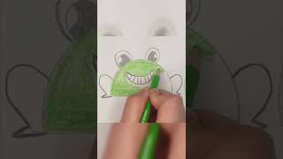 How to Draw frog | Drawing Lesson for Kids | Step By Step | Easy drawing frog