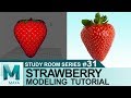 Strawberry Fruit Tutorial in Autodesk Maya 2017 | 3D Tutorials for Beginners | Study Room Series #31