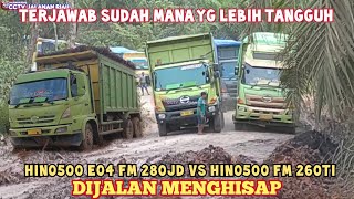 Fakta Dilapangan TERNYATA Sepeti Ini Perbedaan Tenaga Hino Eo4 vs Hino Eo2 Melewati jalan Menghisap