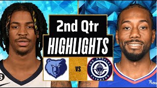 Los Angeles Clipper vs Memphis Grizzlies Full Highlights 2nd Qtr | Feb 12 | 2025 NBA Highlights