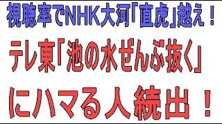 視聴率でＮＨＫ大河「直虎」越え！…テレ東「池の水ぜんぶ抜く」にハマる人続出！