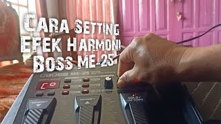 Cara Setting Efek Harmoni Boss ME-25