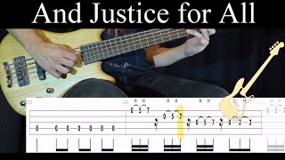 ...And Justice For All (Metallica) - (BASS ONLY) Bass Cover (With Tabs)