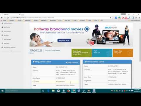 hathway broadband login register for new customers to pay bill check usage hathway broadband login register for new customers to pay bill check usage