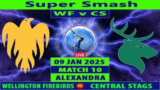 Wellington Firebirds vs Central Stags | WF vs CS | 10th Match of Super Smash 2024-25 | Cricket Info