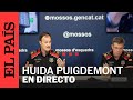 DIRECTO | El 'conseller' de Interior de Cataluña y los Mossos comparecen tras la huida de Puigdemont