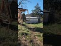 putting hay feeders in the field for angora goats using kubota tractor angoragoat farmlife hay