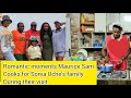 Romantic Moments Maurice Sam cooks for Sonia Uche's family his in-laws during their visit ❤️😂