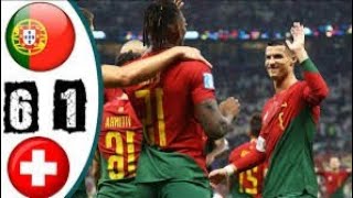 Portugal vs Switzerland 4k All Goals Highlights #football #fifa22 #fifaworldcup2022 #ronaldo