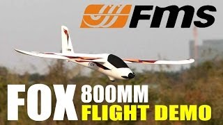 FMS FOX 800mm Glider Review and Flight Demo By: RCINFORMER