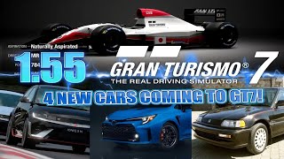 4 New Cars coming to GT7 | Gran Turismo 7 - Update 1.55 Teaser