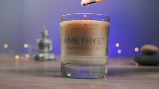 HOOF \u0026 PAW- Amethyst Crystal Candle