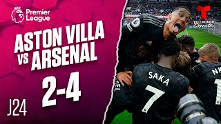 Highlights & Goals: Aston Villa vs. Arsenal 2-4 | Premier League | Telemundo Deportes
