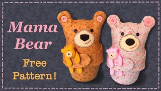 Easy sew Teddy Bear Kawaii Style || FREE PATTERN || Full Tutorial with Lisa Pay
