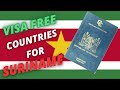 ✅2024 VisaFree Countries For Surinamese Passport Holders✅