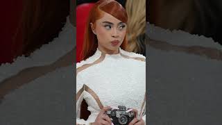 #IceSpice arrives in #Balmain #MetGala 🤍 #shorts | Page Six Celebrity News