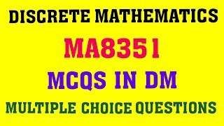 MCQs in DM |MCQs in Discrete Mathematics|MA8351 DM one mark questions with answers|WELCOME ENGINEERS