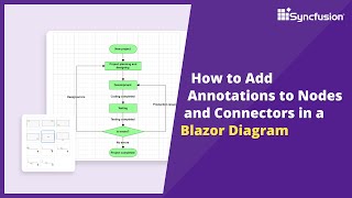 How to Add Annotations to Nodes and Connectors in a Blazor Diagram