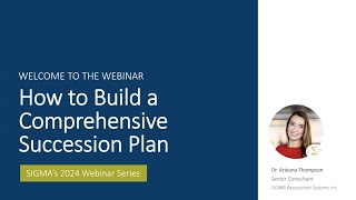 SIGMA Webinar (January 2024): How to Build a Comprehensive Succession Plan