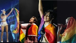 Celebrities With Pride Flag