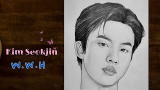 How to draw BTS Jin - Step by Step Drawing Tutorial 💜 YouCanDraw