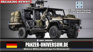 Bundeswehr erhält 2.000 Caracal Luftlandefahrzeuge - Milliarden Deal für Rheinmetall - Breaking News