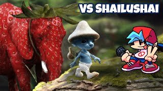 FNF: Vs Shailushai (Smurf Cat) // Vs Strawberry Elephant █ Friday Night Funkin' █