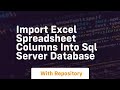 import excel spreadsheet columns into sql server database