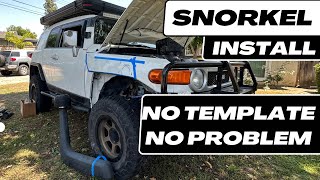 Installing ARB Snorkel on FJ Cruiser without a Template