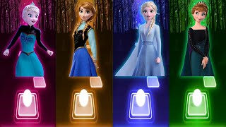 Frozen Vs Frozen 2 Elsa Anna |  Let It Go - Do You Want to Build a Snowman? | Song Games | Tiles Hop