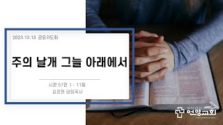 2023년  10월  13일  금요 기도회   [  시편 57편 1 - 11절  주의 그늘 아래에서   김정원 담임목사   ]