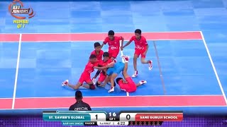 Sane Guruji School vs ST. Xavier's Global QF1 Kabaddi Match Highlights | KBD Juniors Mumbai 2023