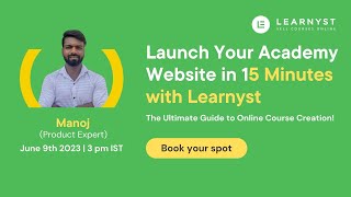 Launch Your Academy Website in 15 Minutes with Learnyst