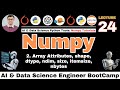 NumPy Array Attributes Explained: shape, ndim, dtype, size, itemsize, and nbytes | NumPy Tutorial