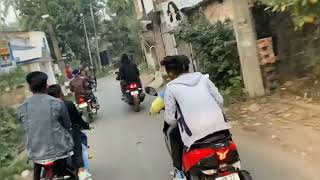 Biker gang 😈💥 public reaction 👀👀 || 2023 || 1 January in boropol dhanyakuria ride✌🏻