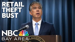 California attorney general announces retail theft crime ring bust
