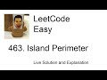 463. Island Perimeter (Updated video in description) (Leetcode Easy)