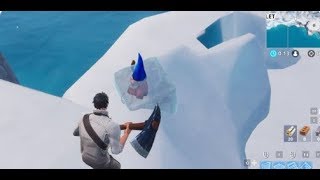 trouver les nains de jardin glaces defi semaine 6 sur fortnite battle royal - nain de jardin gele fortnite