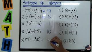 TAGALOG: Addition of Integers, Learning Task 2 #TeacherA #MathinTagalog