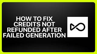How To Fix Credits Not Refunded After a Failed Generation on OpenArt! Tutorial