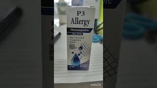 P3 allergy drops #homeopathicmedicine #allergy #