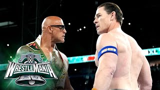 The Rock and John Cena come face-to-face at WrestleMania XL: WrestleMania XL Sunday highlights