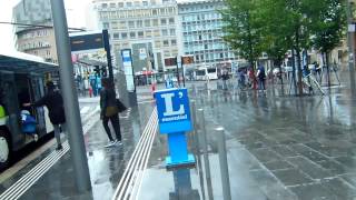 アキーラさん散策①ルクセンブルグ市街地・鉄道駅前,In front of Rail way station of Luxembourg-city