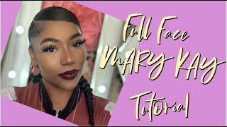 FULL FACE MARY KAY MAKEUP!!!! NEW TUTORIAL FOR A FULL COVERAGE LOOK! INSTAGRAM MAKEUP LOOK!!!!