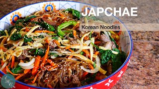 How to make Easy Japchae (Korean Sweet Potato Noodles | Glass Noodles Stir-Fried) Recipe
