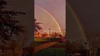 THE MOST BEAUTIFUL RAINBOW I HAVE SEEN DOUBLE RAINBOW #rainbow #netherlands #noordbrabant #nature